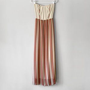 Modcloth Gilli Strapless Maxi Dress